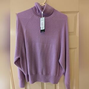 NWT! Minnie Rose Cashmere Lavender Turtleneck Sweater, xs/s